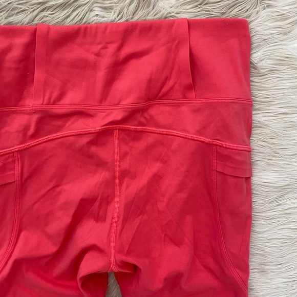 STIO Glide Crop Tech Tight Pink High Rise Cropped Leggings Athletic Workout - Picture 7 of 11